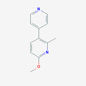 molecular formula C12H12N2O B13140201 6-Methoxy-2-methyl-3,4'-bipyridine CAS No. 91618-17-6