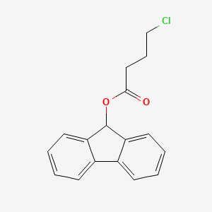 molecular formula C17H15ClO2 B13140255 9H-fluoren-9-yl 4-chlorobutanoate CAS No. 79817-31-5