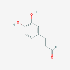 molecular formula C9H10O3 B13140301 3-(3,4-Dihydroxyphenyl)propanal CAS No. 545442-98-6