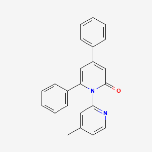 molecular formula C23H18N2O B13140327 [1(2H),2'-Bipyridin]-2-one, 4'-methyl-4,6-diphenyl- CAS No. 62219-20-9