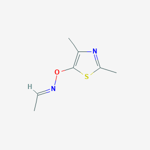 molecular formula C7H10N2OS B13140355 AcetaldehydeO-(2,4-dimethylthiazol-5-yl)oxime 