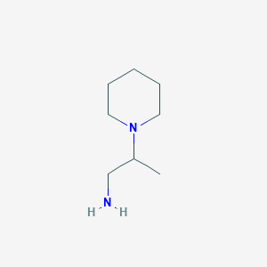 molecular formula C8H18N2 B1314036 2-(Piperidin-1-yl)propan-1-amine CAS No. 54151-70-1