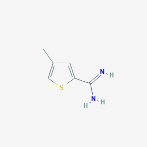 molecular formula C6H8N2S B13140415 4-Methylthiophene-2-carboximidamide 