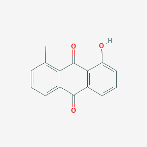 molecular formula C15H10O3 B13140418 1-Hydroxy-8-methylanthracene-9,10-dione 