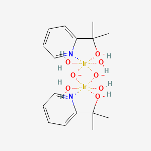 molecular formula C16H28Ir2N2O8-6 B13140430 [2-(Pyridine-2-yl)-2-propanato]iridium(IV) dimer 