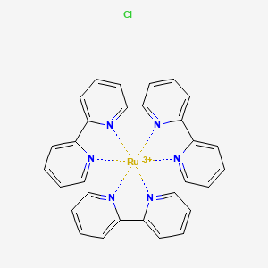 molecular formula C30H24ClN6Ru+2 B13140441 Tris(2,2'-bipyridine)trichlorideruthenium 