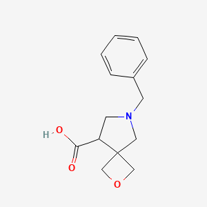 molecular formula C14H17NO3 B13140468 6-Benzyl-2-oxa-6-azaspiro[3.4]Octane-8-carboxylic acid 