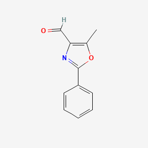 molecular formula C11H9NO2 B1314058 5-Methyl-2-phenyl-1,3-oxazole-4-carbaldehyde CAS No. 70170-23-9