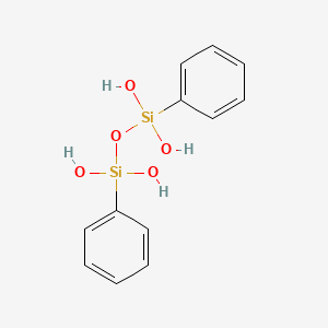 molecular formula C12H14O5Si2 B13140601 1,3-Diphenyldisiloxane-1,1,3,3-tetraol 
