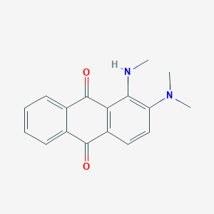molecular formula C17H16N2O2 B13140612 2-(Dimethylamino)-1-(methylamino)anthracene-9,10-dione CAS No. 62468-70-6