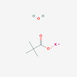 molecular formula C5H11KO3 B13140620 Potassium pivalate hydrate 