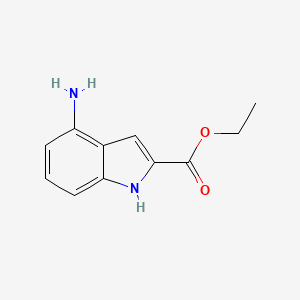 molecular formula C11H12N2O2 B1314066 Ethyl 4-amino-1H-indole-2-carboxylate CAS No. 33858-35-4