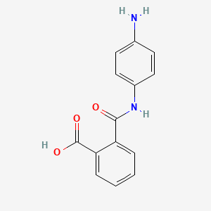 molecular formula C14H12N2O3 B1314069 2-[(4-Aminophenyl)carbamoyl]benzoic acid CAS No. 19336-89-1