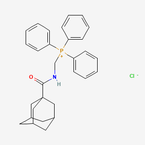 molecular formula C30H33ClNOP B13140710 ((Adamantane-1-carboxamido)methyl)triphenylphosphonium chloride CAS No. 142414-38-8