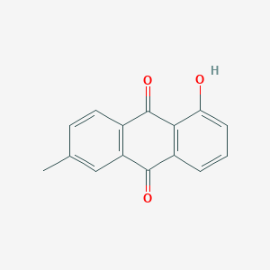 molecular formula C15H10O3 B13140784 1-Hydroxy-6-methylanthracene-9,10-dione 