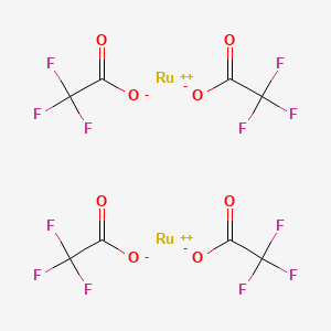molecular formula C8F12O8Ru2 B13140816 Ruthenium(II)2,2,2-trifluoroacetate 