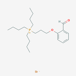 molecular formula C22H38BrO2P B13140822 Tributyl(3-(2-formylphenoxy)propyl)phosphonium bromide CAS No. 31600-73-4