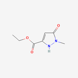 molecular formula C7H10N2O3 B1314084 ethyl 5-hydroxy-1-methyl-1H-pyrazole-3-carboxylate CAS No. 51986-17-5