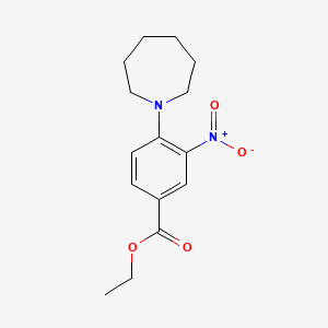 molecular formula C15H20N2O4 B1314085 Ethyl 4-(azepan-1-yl)-3-nitrobenzoate CAS No. 71302-98-2
