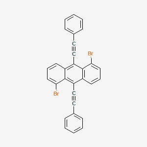 molecular formula C30H16Br2 B13140865 1,5-Dibromo-9,10-bis(phenylethynyl)anthracene CAS No. 84870-39-3