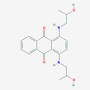 molecular formula C20H22N2O4 B13140930 1,4-Bis((2-hydroxypropyl)amino)anthracene-9,10-dione CAS No. 72705-38-5