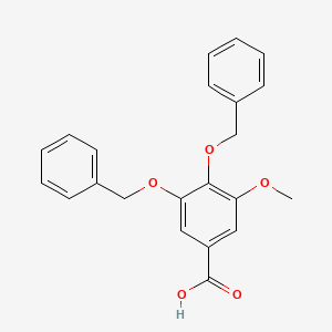 molecular formula C22H20O5 B1314094 3,4-Bis(benzyloxy)-5-methoxybenzoic acid CAS No. 70845-73-7