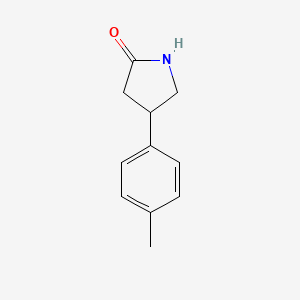 molecular formula C11H13NO B1314099 4-(4-Methylphenyl)pyrrolidin-2-one CAS No. 55656-95-6