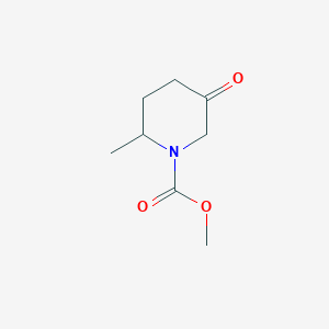 molecular formula C8H13NO3 B131410 Methyl 2-methyl-5-oxopiperidine-1-carboxylate CAS No. 155585-37-8