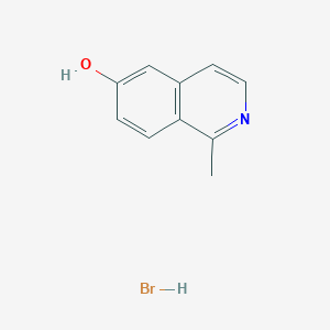 molecular formula C10H10BrNO B13141018 1-Methylisoquinolin-6-ol hydrobromide 