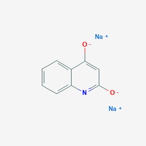 molecular formula C9H5NNa2O2 B13141090 Disodium;quinoline-2,4-diolate 