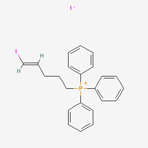 molecular formula C23H23I2P B13141113 (E)-(5-Iodopent-4-en-1-yl)triphenylphosphonium iodide 