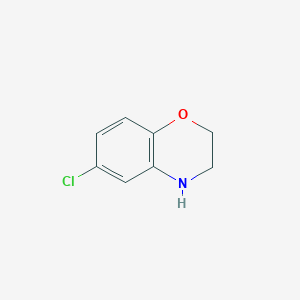 molecular formula C8H8ClNO B1314113 6-chloro-3,4-dihydro-2H-1,4-benzoxazine CAS No. 70558-11-1
