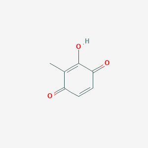 molecular formula C7H6O3 B13141130 2-Hydroxy-3-methylcyclohexa-2,5-diene-1,4-dione CAS No. 2913-48-6