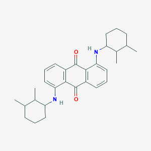 molecular formula C30H38N2O2 B13141143 9,10-Anthracenedione, 1,5-bis[(2,3-dimethylcyclohexyl)amino]- CAS No. 719306-65-7