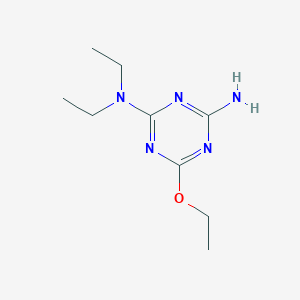 molecular formula C9H17N5O B13141199 6-Ethoxy-N2,N2-diethyl-1,3,5-triazine-2,4-diamine 