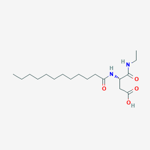 molecular formula C18H34N2O4 B13141201 (S)-3-Dodecanamido-4-(ethylamino)-4-oxobutanoic acid 