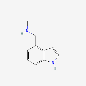 molecular formula C10H12N2 B1314122 1-(1H-吲哚-4-基)-N-甲基甲胺 CAS No. 94980-84-4