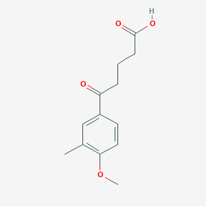 molecular formula C13H16O4 B1314123 5-(4-Methoxy-3-methylphenyl)-5-oxovaleric acid CAS No. 4642-30-2