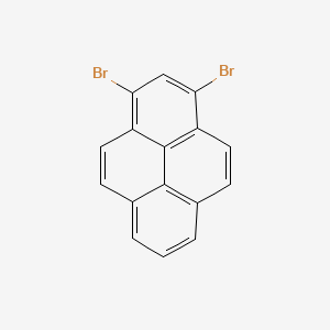 molecular formula C16H8Br2 B13141235 1,3-Dibromopyrene CAS No. 38037-54-6