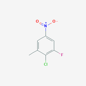 molecular formula C7H5ClFNO2 B13141241 2-Chloro-1-fluoro-3-methyl-5-nitrobenzene 