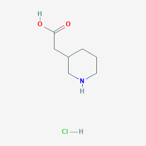 molecular formula C7H14ClNO2 B1314125 2-(Piperidin-3-yl)acetic acid hydrochloride CAS No. 71985-81-4
