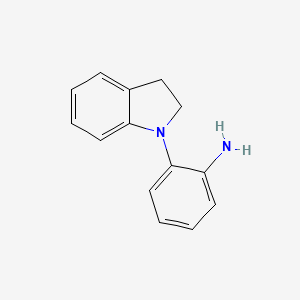 molecular formula C14H14N2 B1314128 2-(Indolin-1-yl)aniline CAS No. 180629-70-3