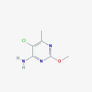 molecular formula C6H8ClN3O B13141290 5-Chloro-2-methoxy-6-methylpyrimidin-4-amine 