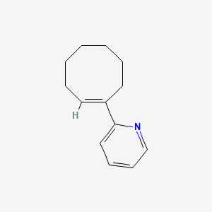 molecular formula C13H17N B13141311 2-(Cyclooct-1-en-1-yl)pyridine 