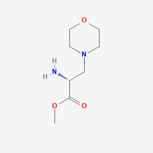 molecular formula C8H16N2O3 B13141319 3-(1-Morpholinyl)-D-Ala-OMe 