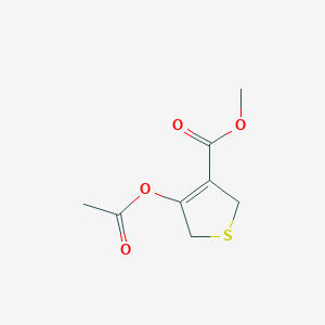 molecular formula C8H10O4S B1314132 4-Acetoxy-2,5-dihydro-thiophene-3-carboxylic acid methyl ester 
