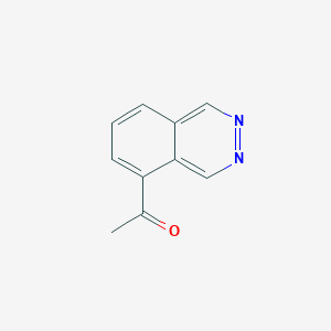 molecular formula C10H8N2O B13141323 1-(Phthalazin-5-yl)ethanone 