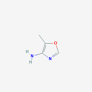 molecular formula C4H6N2O B13141325 5-Methyloxazol-4-amine 
