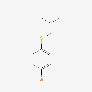 molecular formula C10H13BrS B1314133 1-Bromo-4-[(2-methylpropyl)sulfanyl]benzene CAS No. 76542-18-2