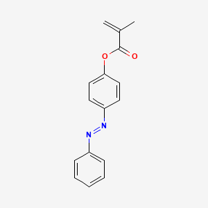 molecular formula C16H14N2O2 B13141343 4-Methacryloyloxyazobenzene 